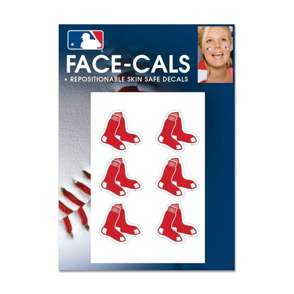 NWT SET OF 3 FACE DECALS: REDSOX & PATRIOTS FANGEAR! - Picture 7 of 12
